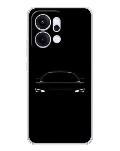 Чехол для OPPO Reno14 с картинкой «Взгляд Audi в темноте»