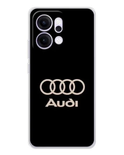 Чехол для OPPO Reno14 с картинкой «Audi — золотой логотип»