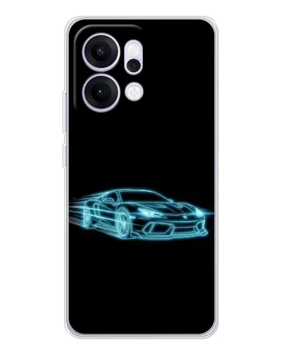 Чехол для OPPO Reno14 с картинкой «Неоновый контур Lamborghini» Чехол для OPPO Reno14 с картинкой «Неоновый контур Lamborghini»