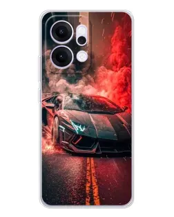 Чохол для OPPO Reno14 з картинкою «Lamborghini червоний дим» Чохол для OPPO Reno14 з картинкою «Lamborghini червоний дим»