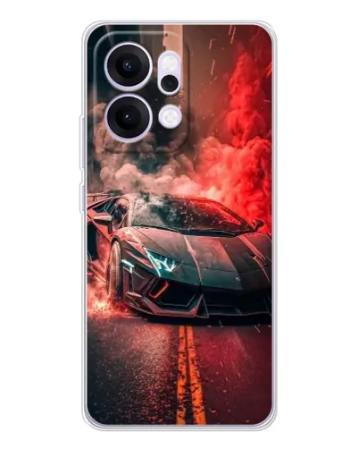 Чехол для OPPO Reno14 с картинкой «Lamborghini красный дым» Чехол для OPPO Reno14 с картинкой «Lamborghini красный дым»