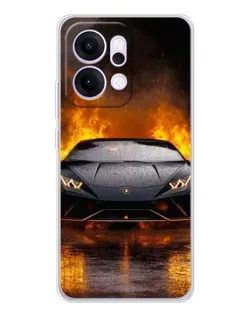 Чохол для OPPO Reno14 з картинкою «Lamborghini у вогні» Чохол для OPPO Reno14 з картинкою «Lamborghini у вогні»