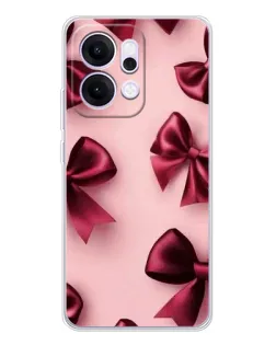 Чехол для OPPO Reno14 с картинкой «Бордовый атлас»