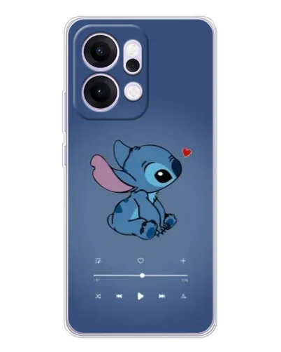 Чехол для OPPO Reno14 с картинкой «Музыкальный Stitch»