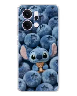 Чехол для OPPO Reno14 с картинкой «Стич и голубика» Чехол для OPPO Reno14 с картинкой «Стич и голубика»