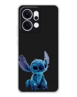 Чехол для OPPO Reno14 с картинкой «Стич на черном» Чехол для OPPO Reno14 с картинкой «Стич на черном»