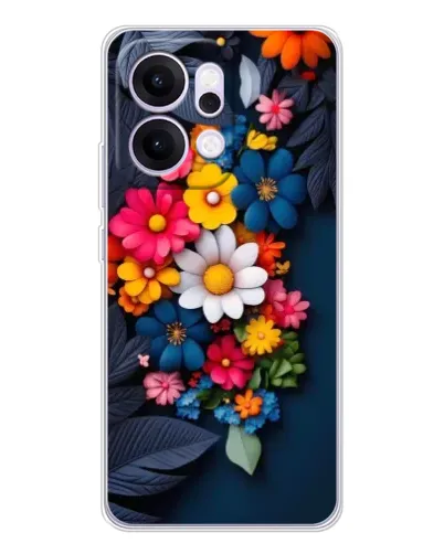 Чохол для OPPO Reno14 з картинкою «Квіткова феєрія»