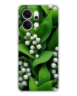 Чохол для OPPO Reno14 з картинкою «Конвалії в зелені»