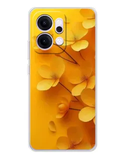 Чохол для OPPO Reno14 з картинкою «Золоті пелюстки»