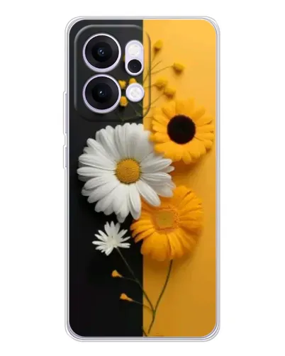 Чохол для OPPO Reno14 з картинкою «Соняшник та ромашка»