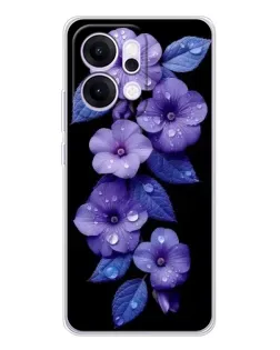 Чохол для OPPO Reno14 з картинкою «Фіолетові квіти з росою» Чохол для OPPO Reno14 з картинкою «Фіолетові квіти з росою»
