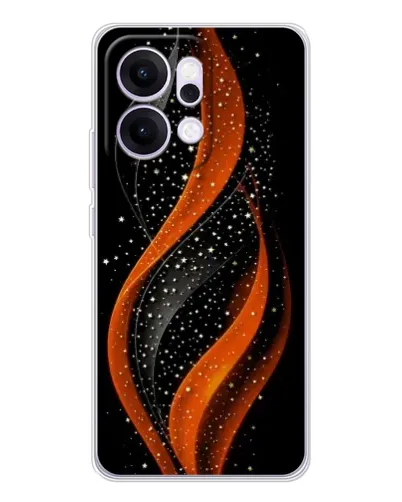 Чехол для OPPO Reno14 с картинкой «Огненная звездная волна»