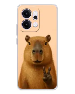 Чехол для OPPO Reno14 с картинкой «Капибара виктория» Чехол для OPPO Reno14 с картинкой «Капибара виктория»