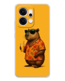 Чехол для OPPO Reno14 с картинкой «Капибара на отдыхе» Чехол для OPPO Reno14 с картинкой «Капибара на отдыхе»