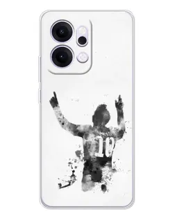 Чохол для OPPO Reno14 з картинкою «Чорно-білий силует Мессі» Чохол для OPPO Reno14 з картинкою «Чорно-білий силует Мессі»