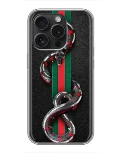 Чохол для OPPO Reno15 Pro з картинкою «Gucci — змія на смузі» Чохол для OPPO Reno15 Pro з картинкою «Gucci — змія на смузі»