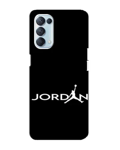 Чехол для OPPO Reno5 4G с картинкой «Jordan White Logo»