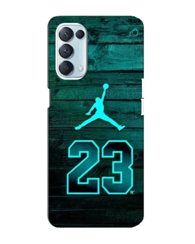 Чехол для OPPO Reno5 4G с картинкой «Jordan Cyan 23»