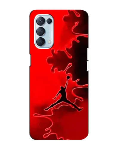Чехол для OPPO Reno5 4G с картинкой «Jordan Red Smoke»