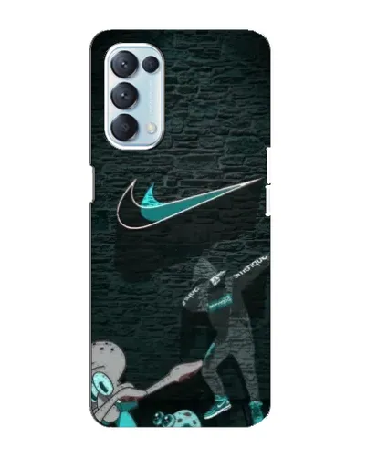 Чехол для OPPO Reno5 4G с картинкой «Спортивный арт Nike»