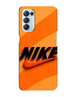 Чехол для OPPO Reno5 4G с картинкой «Оранжевый драйв Nike» Чехол для OPPO Reno5 4G с картинкой «Оранжевый драйв Nike»