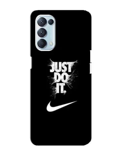 Чехол для OPPO Reno5 4G с картинкой «Текстовый принт Nike»