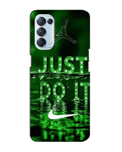 Чехол для OPPO Reno5 4G с картинкой «Зеленый неоновый Nike»