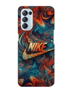 Чехол для OPPO Reno5 4G с картинкой «Nike в абстракции»