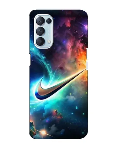 Чехол для OPPO Reno5 4G с картинкой «Космический Nike Swoosh»