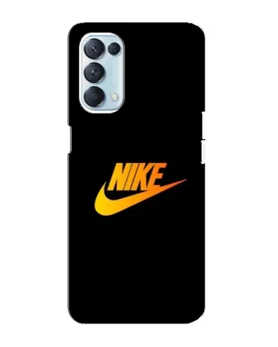 Чехол для OPPO Reno5 4G с картинкой «Золотой логотип Nike»