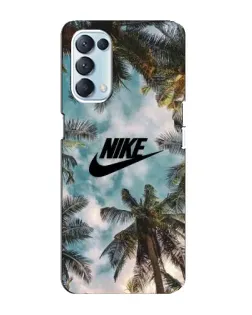 Чохол для OPPO Reno5 4G з картинкою «Тропічний принт Nike»