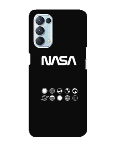 Чехол для OPPO Reno5 4G с картинкой «NASA — технический принт» Чехол для OPPO Reno5 4G с картинкой «NASA — технический принт»
