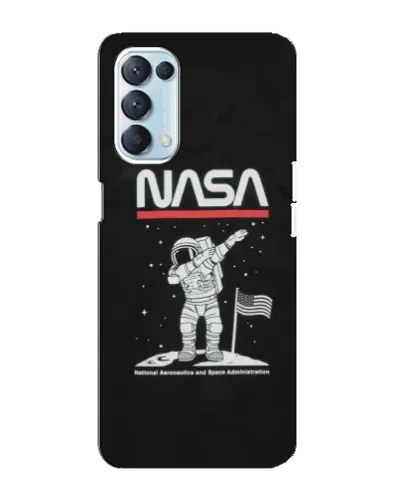 Чехол для OPPO Reno5 4G с картинкой «NASA — шагаем по Луне» Чехол для OPPO Reno5 4G с картинкой «NASA — шагаем по Луне»