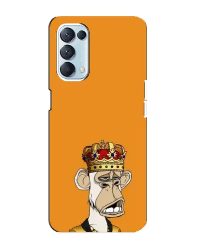 Чехол для OPPO Reno5 4G с картинкой «Золотая обезьяна Bored Ape»