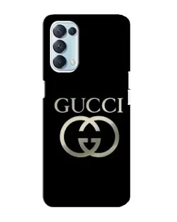 Чехол для OPPO Reno5 4G с картинкой «Gucci — золото на черном»