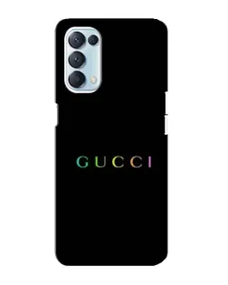 Чехол для OPPO Reno5 4G с картинкой «Gucci — неоновый минимализм»