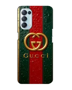 Чехол для OPPO Reno5 4G с картинкой «Gucci — фирменная полоса и золото»