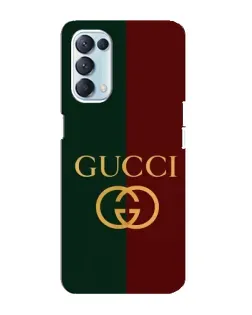 Чехол для OPPO Reno5 4G с картинкой «Gucci — темно-зеленый градиент»