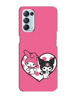 Чохол для OPPO Reno5 4G з картинкою «Kuromi та My Melody» Чохол для OPPO Reno5 4G з картинкою «Kuromi та My Melody»
