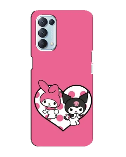 Чохол для OPPO Reno5 4G з картинкою «Kuromi та My Melody» Чохол для OPPO Reno5 4G з картинкою «Kuromi та My Melody»