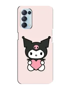 Чохол для OPPO Reno5 4G з картинкою «Kuromi та серце» Чохол для OPPO Reno5 4G з картинкою «Kuromi та серце»