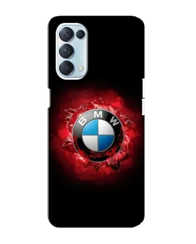 Чехол для OPPO Reno5 4G с картинкой «Логотип BMW — вспышка»
