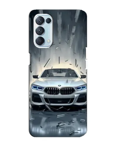 Чехол для OPPO Reno5 4G с картинкой «BMW в свете фар»
