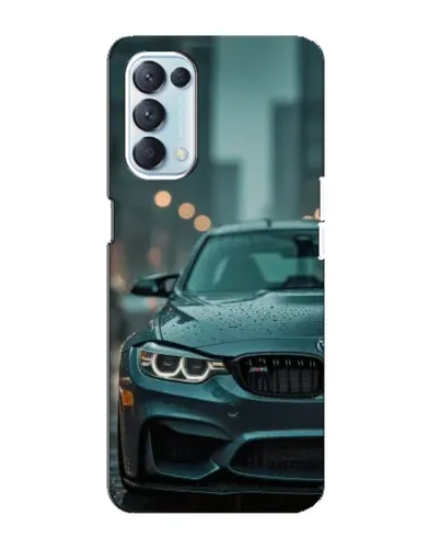 Чехол для OPPO Reno5 4G с картинкой «BMW в огнях города»