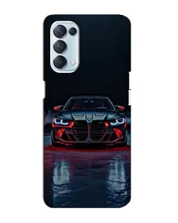Чехол для OPPO Reno5 4G с картинкой «BMW на мокрой дороге»