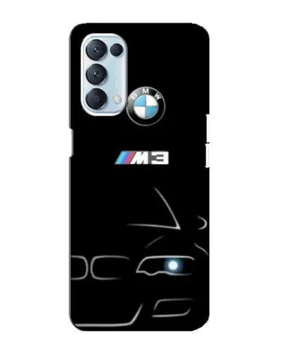 Чехол для OPPO Reno5 4G с картинкой «Минималистичный принт BMW M3»