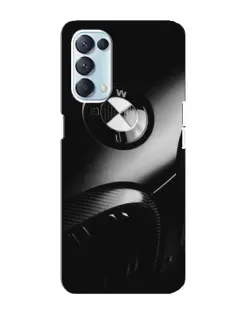 Чехол для OPPO Reno5 4G с картинкой «Эмблема BMW — макро»