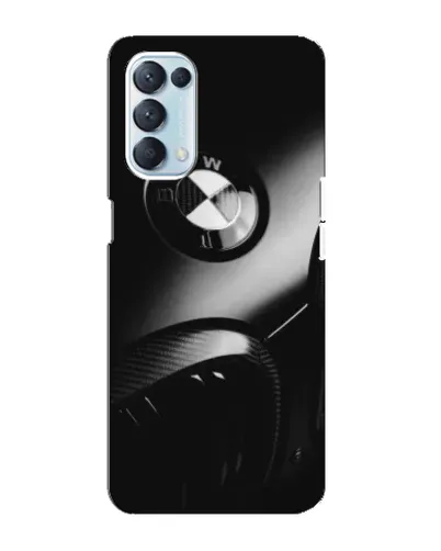 Чехол для OPPO Reno5 4G с картинкой «Эмблема BMW — макро»