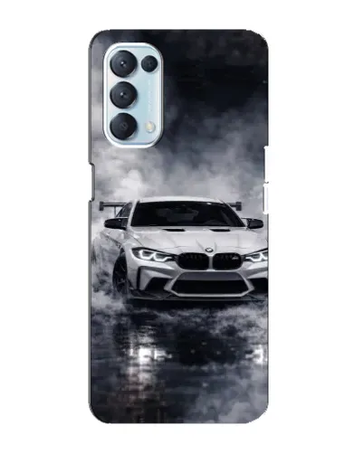 Чехол для OPPO Reno5 4G с картинкой «BMW сквозь туман»