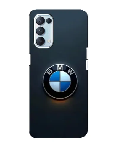Чехол для OPPO Reno5 4G с картинкой «Логотип BMW — минимализм»